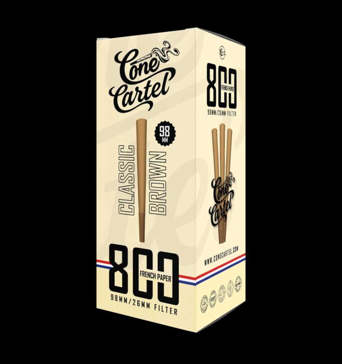 98MM Class Brown Cone - 26MM FIlter - 800 French Paper